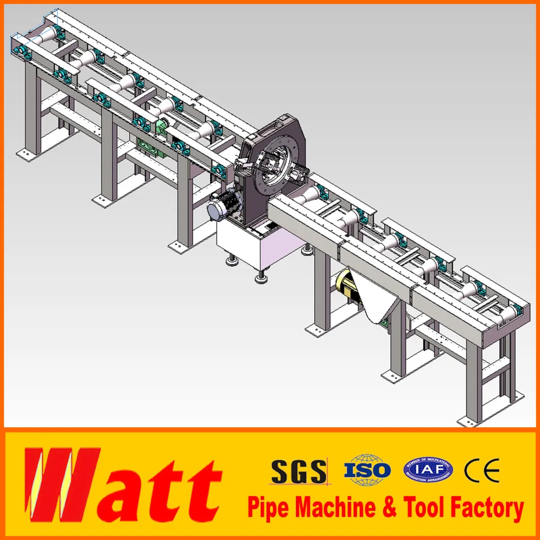 Stationary High Speed Pipe Cutting and Beveling Machine