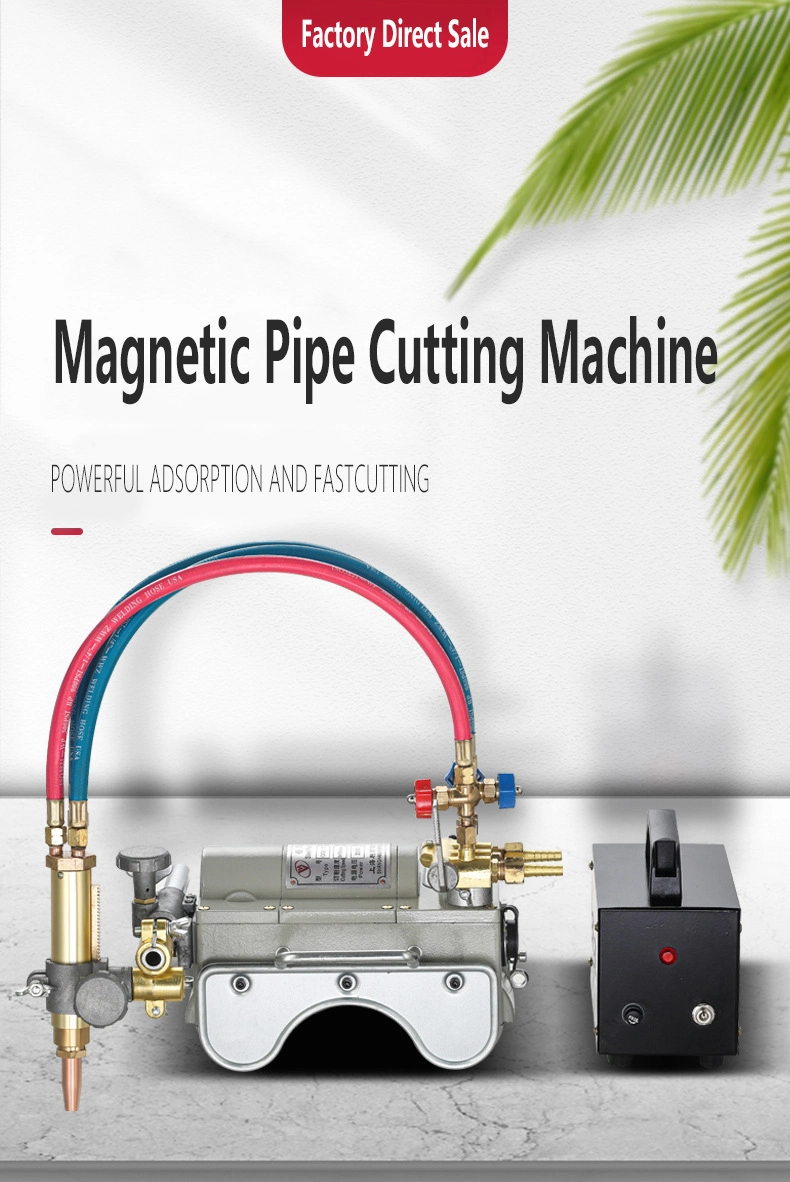 Magnetic Pipe Beveling Machine Torch Burner Beveler Magnetic Pipe Cutter Gas Cutting Machine